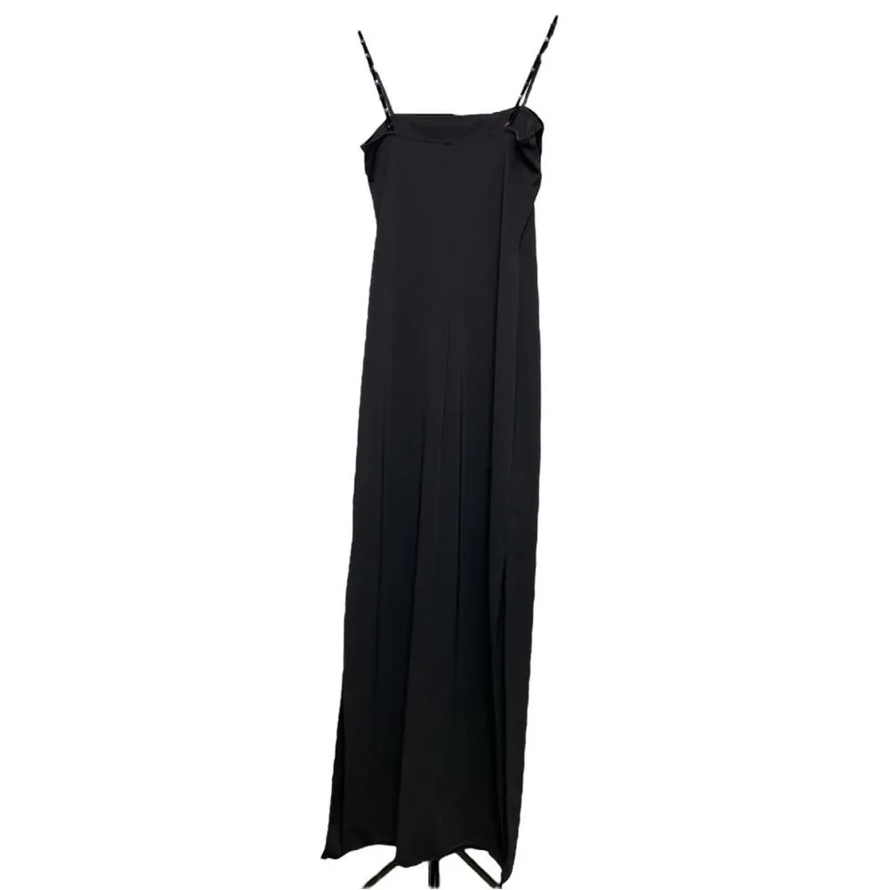 Vintage 90s/Y2K black slip dress size M